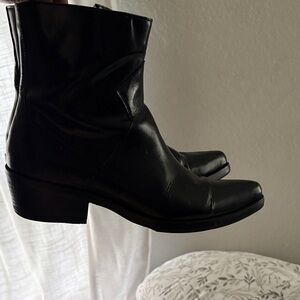 Raf Simons for Calvin Klein Black Cowboy & Western Boots